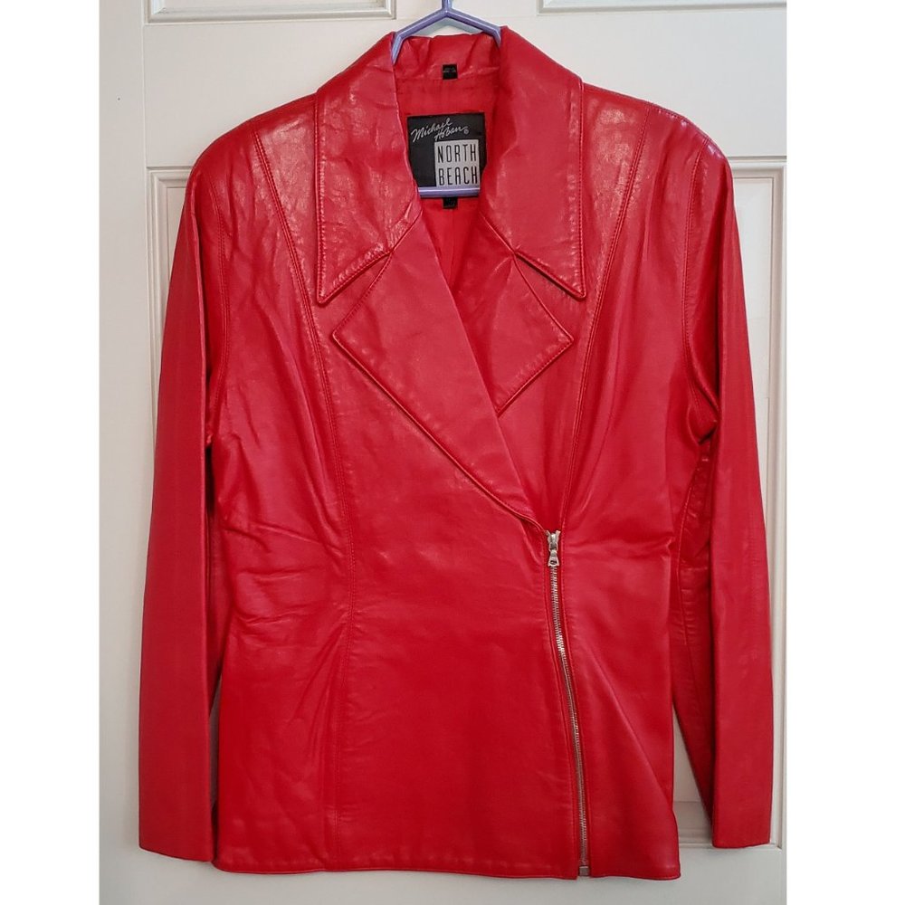 Vintage Red Leather Jacket - Michael Hoban